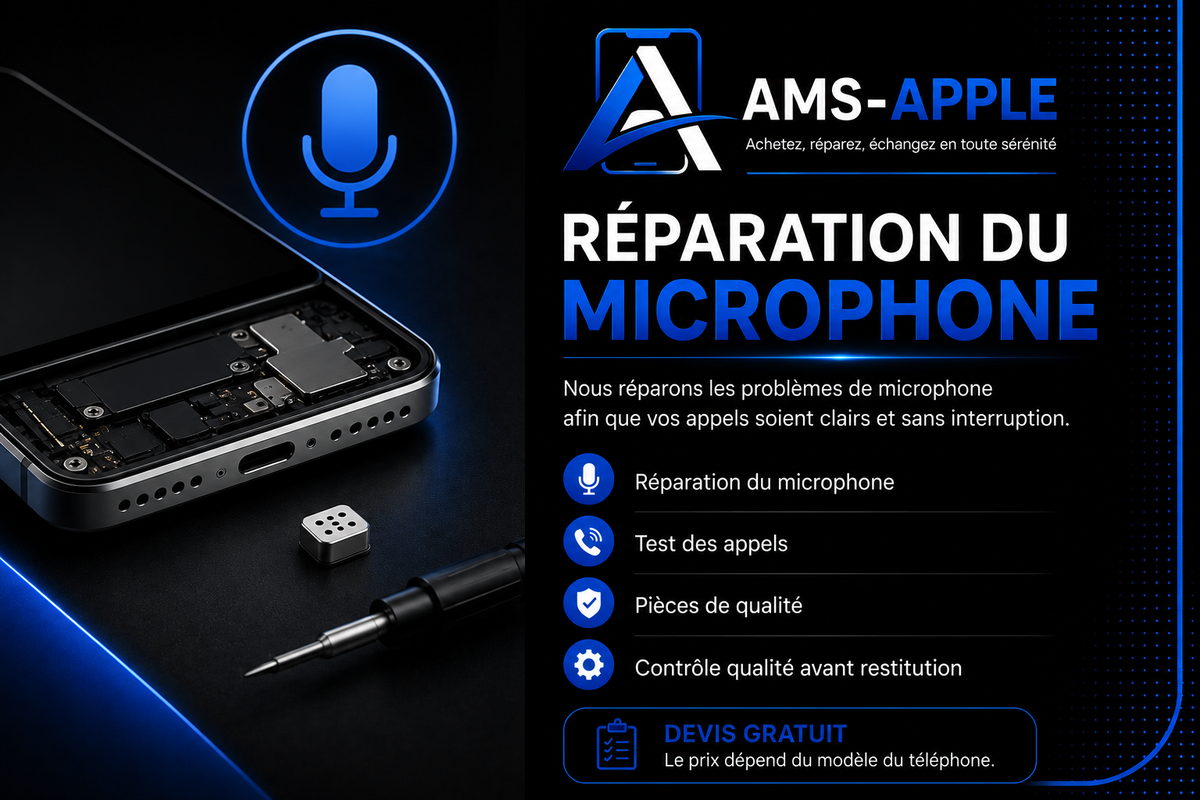 Réparation du microphone