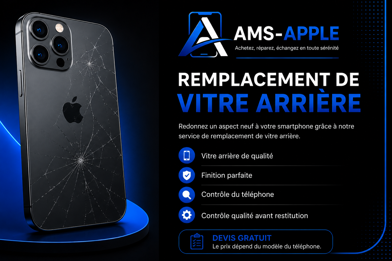 Remplacement de la vitre arrière