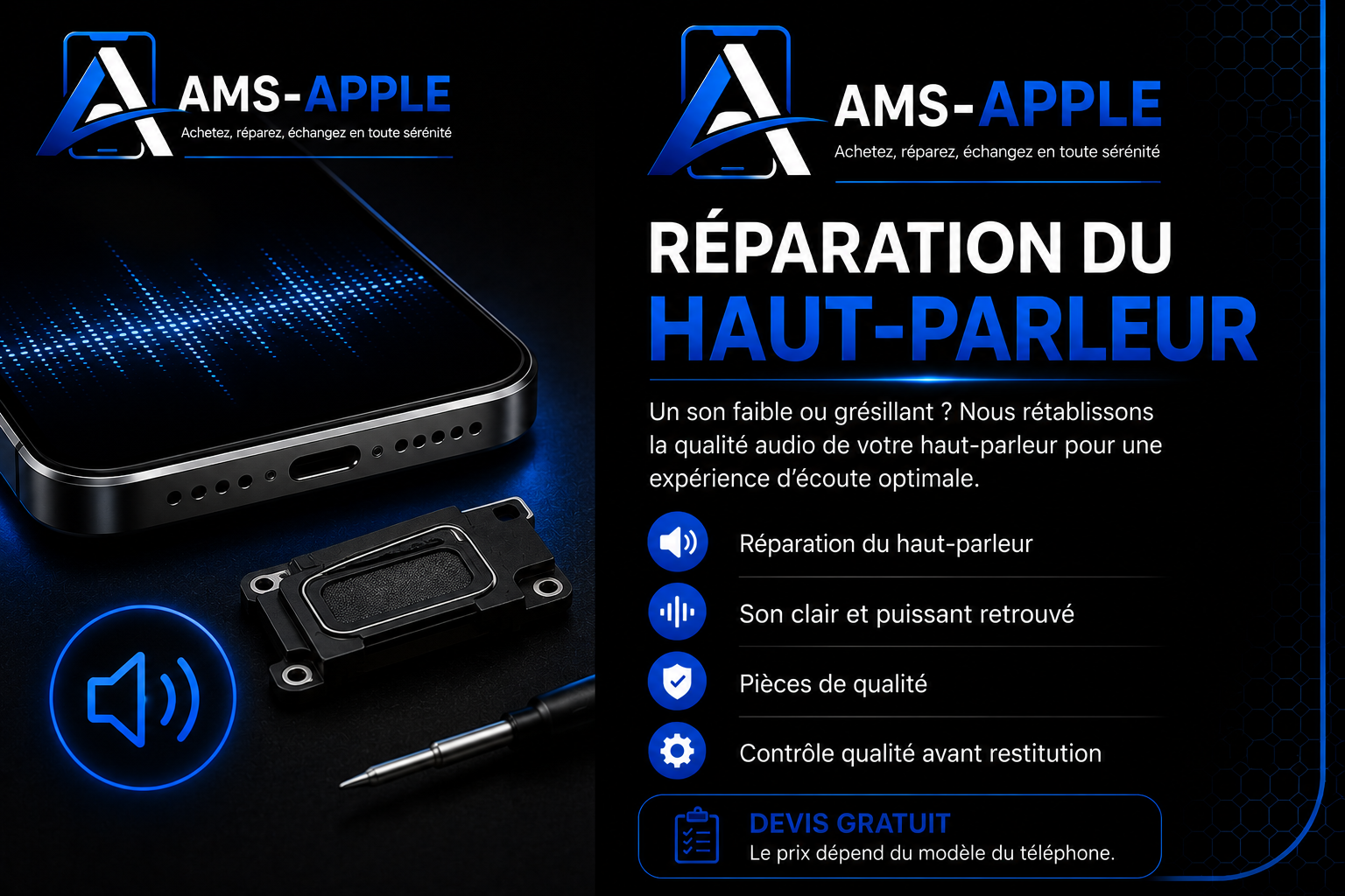 Réparation du haut-parleur